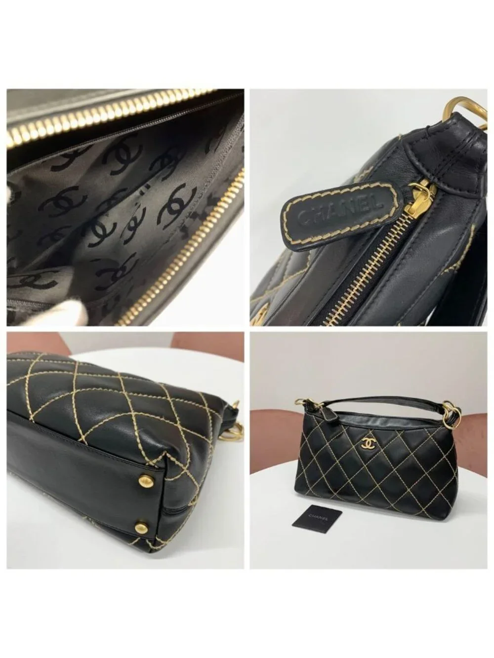 Chanel Wild Stitch CC Logo Shoulder Bag